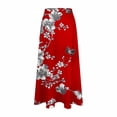 thumbnail image 5 of TaTaai Women's Fashion Printed Skirt with Side Zipper, Lightweight Flowy Fabric, and Elastic Waistband for Comfortable Daily Wear Gift, 5 of 7