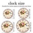 thumbnail image 2 of Reloj de pared de madera for sala de estar, dormitorio, cocina, decoración del hogar, reloj de cuarzo silencioso, regalo de vacaciones (sin pilas), 2 of 5