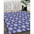 thumbnail image 2 of Ahgly Company Indoor Rectangle Patterned Jeans Blue Area Rugs, 8' x 10', 2 of 6