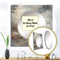 thumbnail image 3 of Designart "Horizon Of Mystic Grey Clouds" coffee Grey Large Square Mirror - Square Bedroom Mirror Printed Wall Decor - Traditional Square Printed Wall Mirror Art, 3 of 5