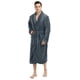 thumbnail image 1 of Bata para Hombre NY Threads de Coral Plush con Cuello Chal Gris XL, 1 of 6