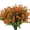Orange, variant on Easter Decor Colorful Faux Flower Bouquet Dense Petals Green Leaves Soft Texture Bright Display, Easter Decorations for Home Table