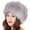 Light Grey, variant on Mosey Thickened Fuzzy Bucket Hat Women Winter Fluffy Furry Plush Hat Faux Fox Fur Solid Color Warm Bucket Hat Fashion Accessories