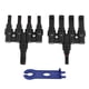 thumbnail image 2 of Conector T Solar, Resistencia A Altas Temperaturas, Larga Vida útil, Conector De Rama Solar De 1 A 4, 2 Piezas Para La Industria, 2 of 7