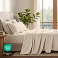 thumbnail image 6 of Bare Home Luxury Bed Sheet Set - Premium 1800 Collection - 4 Piece - Twin, Sand, 6 of 8