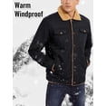 thumbnail image 2 of Chaqueta CRYSULLY Parka casual para hombre, cálida, a prueba de viento, nieve, color negro, talla L, 2 of 8