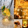 thumbnail image 1 of Cadena de luces con botón de flor, caja de batería, cadena de luces LED con botón, cadena de luces de colores para decoración navideña, cadena de luces de alambre de cobre con 2032 botones, 1 of 4