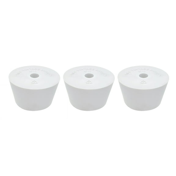 Home Brew Ohio #10 Drilled Rubber Stopper Set of 3