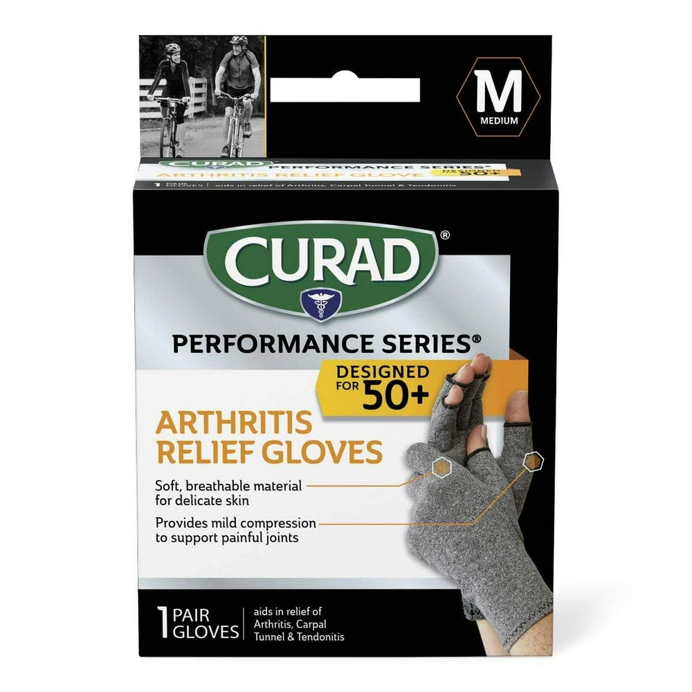 Curad Performance Series 50+ Arthritis Reilef Glove, Aids in Arthritis