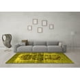 thumbnail image 3 of Ahgly Company Machine Washable Indoor Rectangle Persian Yellow Bohemian Area Rugs, 5' x 7', 3 of 4