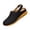 Black_015, variant on Women's Closed Toe Wedge Sandals Elastic Ankle Strap Mesh Breathable Clog Mules Comfortable Slip On Walking Shoes for Everyday Wear Hot Pink 8.5(EU-41)