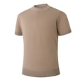 thumbnail image 6 of RUTAYY Men's T-Shirts Short Sleeve Solid Color Knit Tee Shirts Breathable Wicking Crew Neck Casual Layering Tops Daily Wear Trendy Beach Tees, 6 of 6
