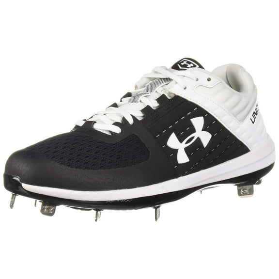 New Under Armour Yard Low ST Mens Size 11 Black/White Baseball Cleats