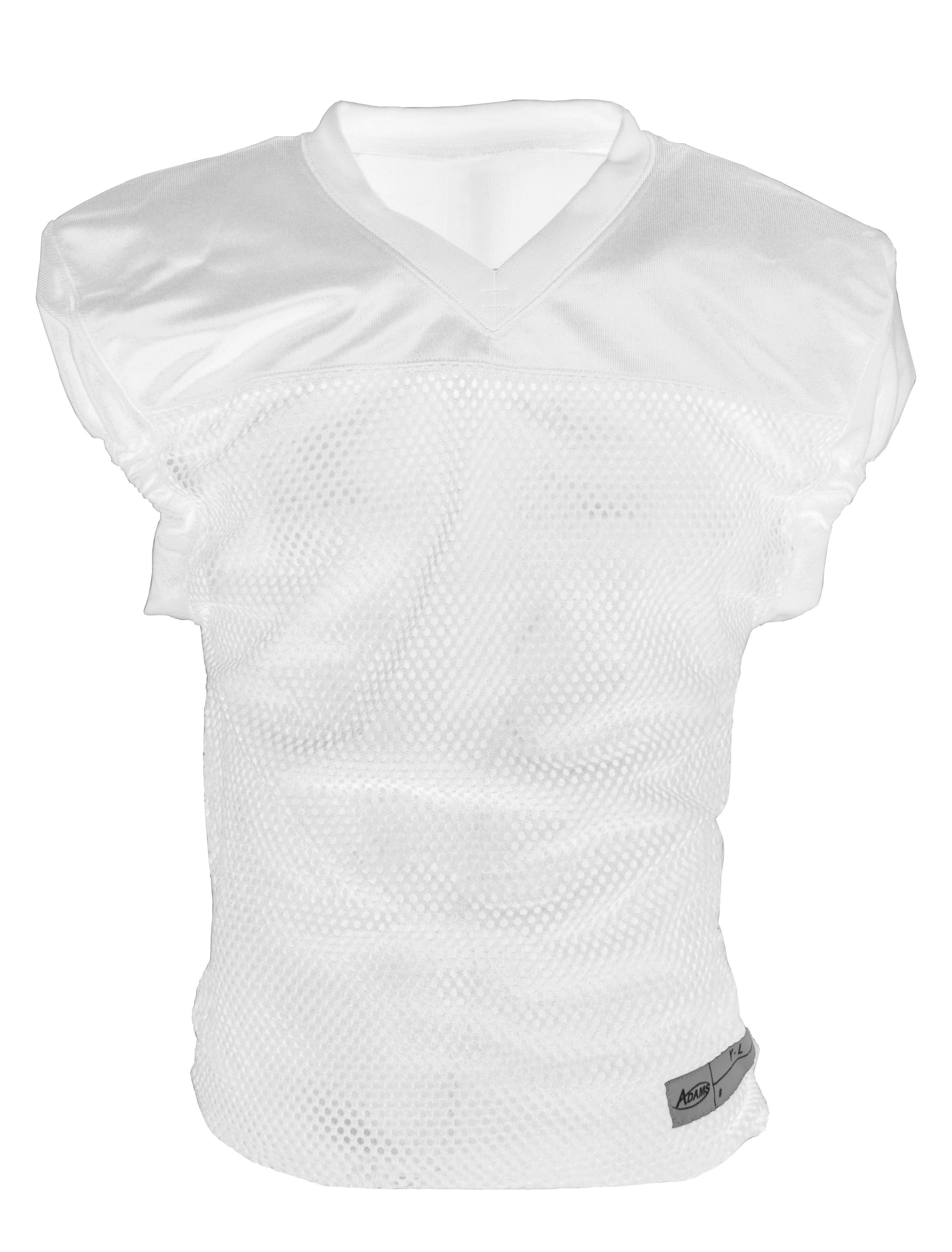 Football Practice Jersey Over Shoulder Pads V Neck Mesh Mens Russell Athletic 