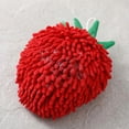 thumbnail image 4 of Unique Bargains Cute Cartoon Chenille Decorative Hand Towels for Bathroom Red 10" x 6", 4 of 6