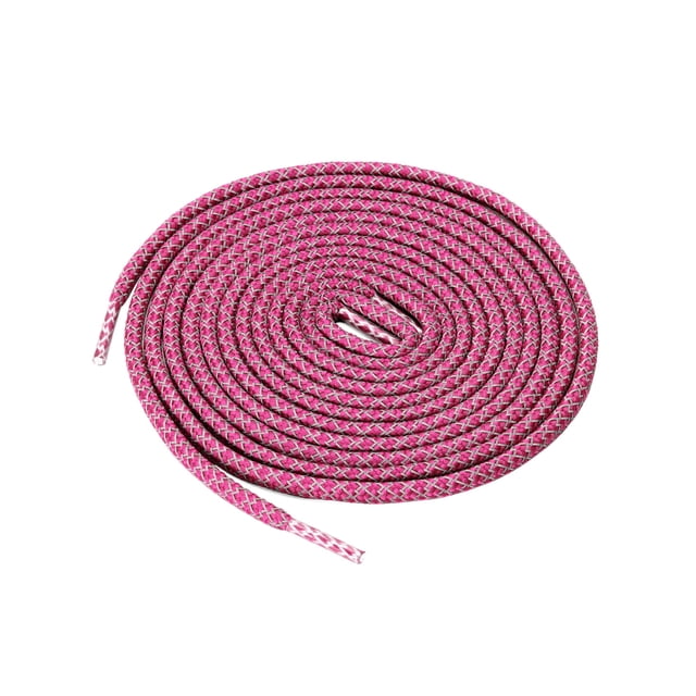 INSPIRE CHIC 2 Pairs Athletic Unisex Elastic Reflective Round Shoelaces for Sneakers Fuchsia 100 cm/39.5"