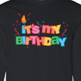 thumbnail image 4 of Inktastic It's My Birthday Letters Long Sleeve T-Shirt, 4 of 5