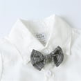 thumbnail image 4 of Vividxx Kids Baby Boys T-Shirt Plaid Bow Striped Tie Outfits Sets Gentleman Suits Shirt Vest + Shorts Outfits Sets Soft Dailywear, 4 of 8