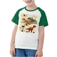 thumbnail image 3 of RXIRUCGD 2025 Vêtements d'Été pour Enfants Tout-Petits Garçons Filles Mode Mignon Col Rond Imprimé Manches Courtes Haut, 3 of 7