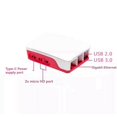 thumbnail image 4 of Para 5 Case Active Cooling PWM Fan Case PI5 Carcasa de Plástico para una Protección Mejorada Carcasa Roja y, 4 of 7
