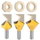 thumbnail image 2 of Router Bit, Carbide 1/2" Shank 3Pcs/Set Trimming Router Bit, For Solid Wood ANGGREK Otros, 2 of 8