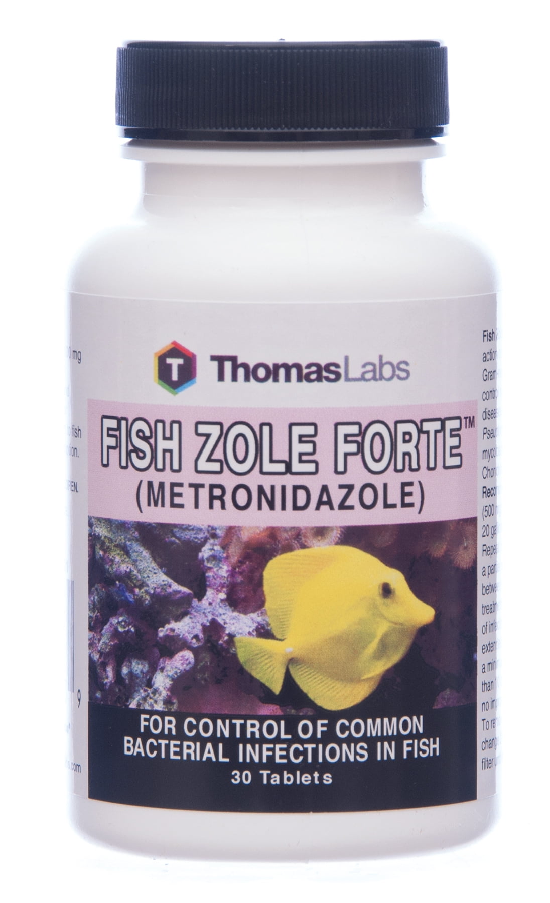 Thomas Labs Fish Zole Forte Fish Antibiotic Medication, 30 Count