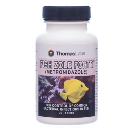 Thomas Labs Fish Zole Forte Fish Antibiotic Medication, 30 Count