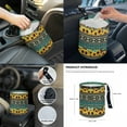 thumbnail image 7 of Yuyamidu Sunflower Car Seat Cover Full Set of 14 Green Aztec Steering Wheel Cover Seat Belt Covers Car Center Control Cover Gabage Bag Rearview Mirror Cover Handbrake Cover Set Coasters, 7 of 7