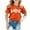 Orange, variant on Hienoo Toddler Girls T Shirt Graphic Short Sleeved Crew Neck T-Shirt Children's Casual Tshirt