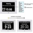 thumbnail image 2 of 2024 Demensklocka Alzheimerklocka Stor Digital Kalenderklocka För Seniorer, Klocka Med Dag Och Datum F -gt(7 Tum) g20242062477, 2 of 4