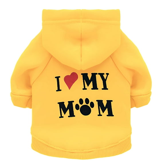 TELOLY 1Pcs Dog Coats for Medium Dogs,Fleece Dog Coats,Dog Onesie,Yellow,S