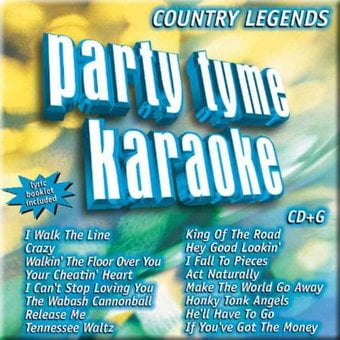 Party Tyme Karaoke: Country Legends (CD) (Best Country Singers Of All Time List)