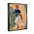 thumbnail image 3 of Stupell Industries Baseball Player Sports Painting Sports Painting Black Floater Framed Art Print Wall Art, 3 of 6