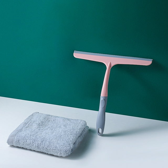 Fiudx Raspador de Silicona Multifuncional, Herramienta de Limpieza Versátil, Material de Goma Suave, Cuidado de Pisos de Vidrio, Superficie de Puertas de Ducha, Práctico Orificio para Colgar, Tamaño