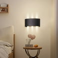 thumbnail image 3 of Vikakiooze Wall Sconces Down Lighting Indoor Double-Head Curved Wall Lamp Modern Bedroom Lamp Warm White Light, 3 of 4