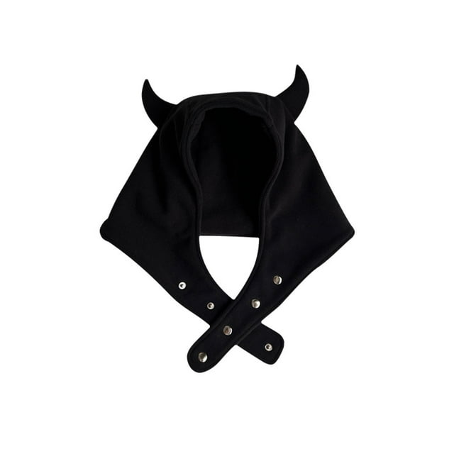 Gorro de fiesta con orejas de diablo para Halloween, disfraz de mago para cosplay