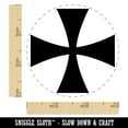 thumbnail image 2 of Templar Cross Self-Inking Rubber Stamp Ink Stamper - Green Ink - Small 3/4 Inch, 2 of 7