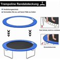 thumbnail image 2 of Coussin de Protection à Ressort pour Trampoline - 244cm - Bleu, 2 of 5