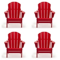 Plastic Adirondack Chairs | Red - Walmart.com