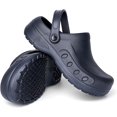 thumbnail image 2 of Men Chef Clogs Slip Resistant Garden Clogs with Arch Support Safety Nursing Shoes Work Shoes Water Oil Resistant for Men Food Service, 2 of 11