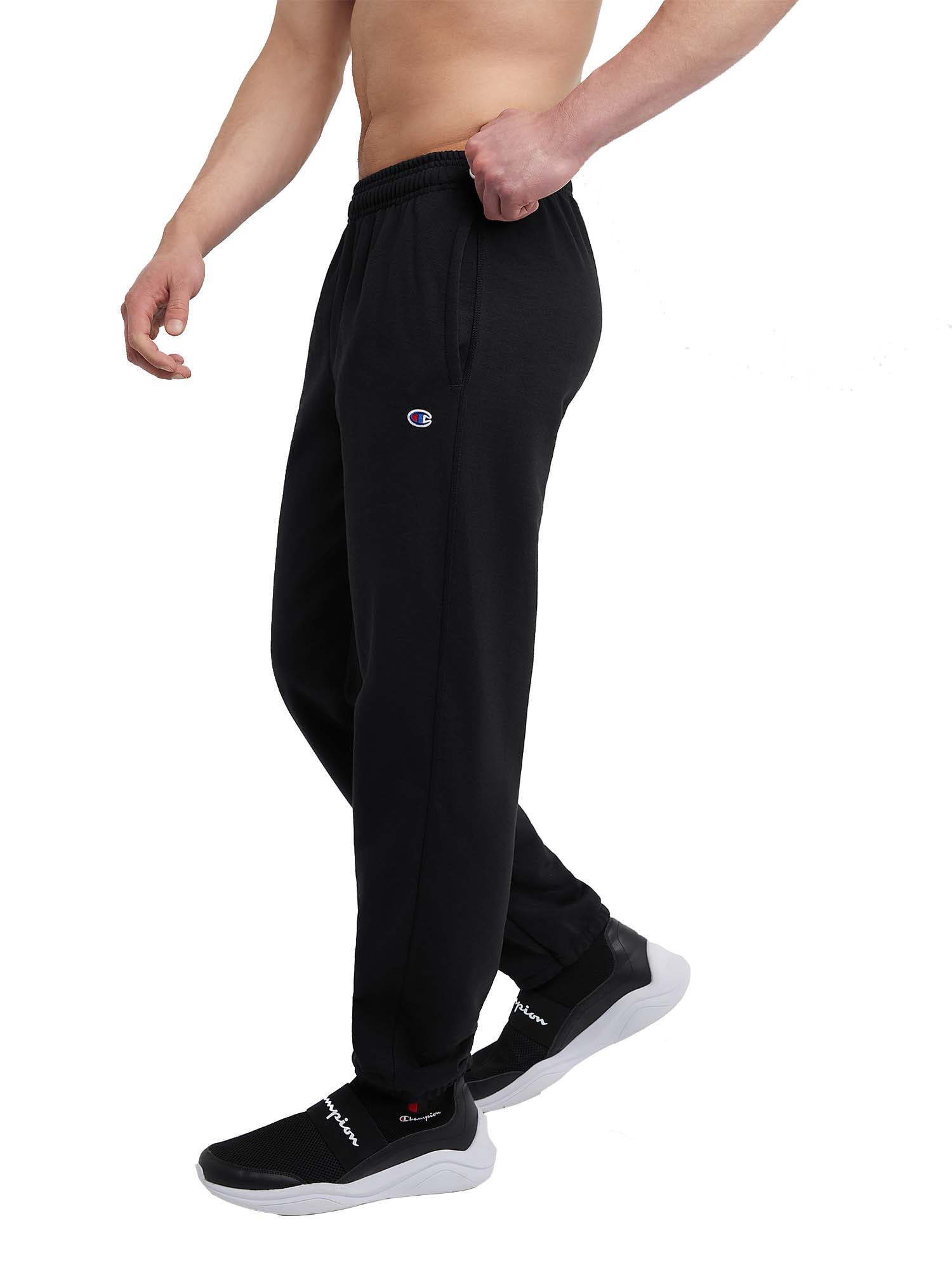 champion powerblend relaxed elastic bottom pants