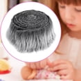 thumbnail image 6 of Faux Fabric Artificial Fabric Patches Handmade Crafts Supplies Plush Toy Shaggy Cuts for Cosplay Costume Dwarf Decoration Hat Frost Gray, 6 of 8