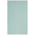 thumbnail image 5 of SAFAVIEH Montauk Kimberlyn Geometric Diamond Cotton Area Rug, Turquoise/Ivory, 11' x 15', 5 of 8