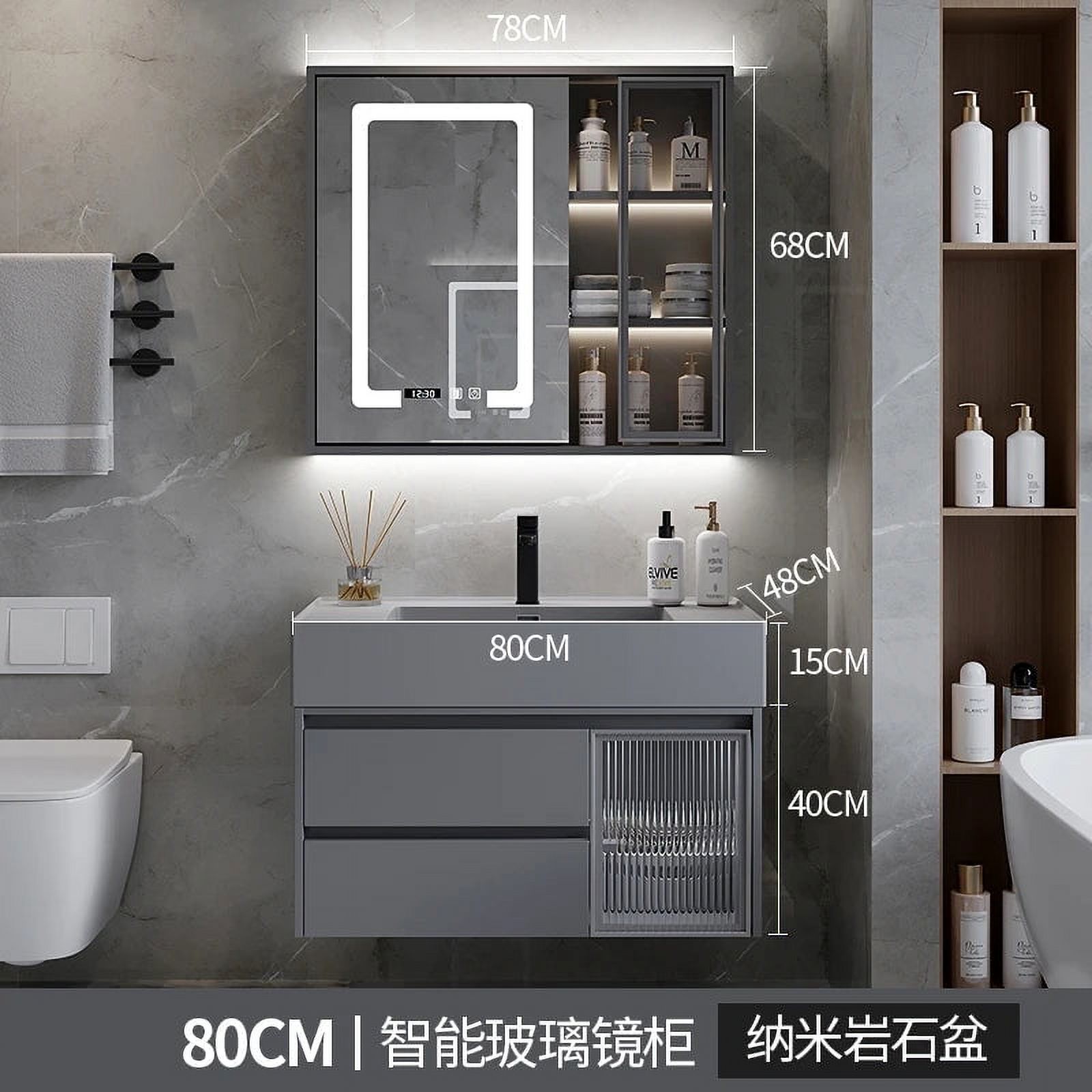 トランプ Luminosity LUX set Light Luxury Nano Rock Integrated Basin Microcrystalline Stone