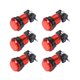 thumbnail image 5 of Juego Botón de Presión 33.5mm Redondo Interruptor de Botón Iluminado LED de 12V con Microinterruptor para Juegos de Video de Arcade Rojo, 6 piezas, 5 of 5