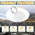 thumbnail image 6 of GJX Cat Tracker,ABS GPS Tracker for Dogs for Luggage Keychains Pets,Compact Round Two-Way Alarm Dog GPS Tracker,White, 6 of 7