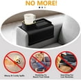 thumbnail image 3 of Couch Cup Holder -The Drink Holder for Your Sofa，Couch Caddy for Middle of Couch Sofa armrest Tray Table, 3 of 6