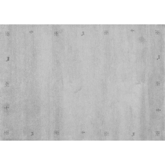 Ahgly Company Indoor Rectangle Abstract Gray Contemporary Area Rugs, 3' x 5'