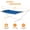 Bright Blue, variant on 12 Ft Double Quilted Fabric Hammock With Spreader Bar And Detachableow 2 Person For Outdoor Patioyard Poolside 450lbs Weight Capacity