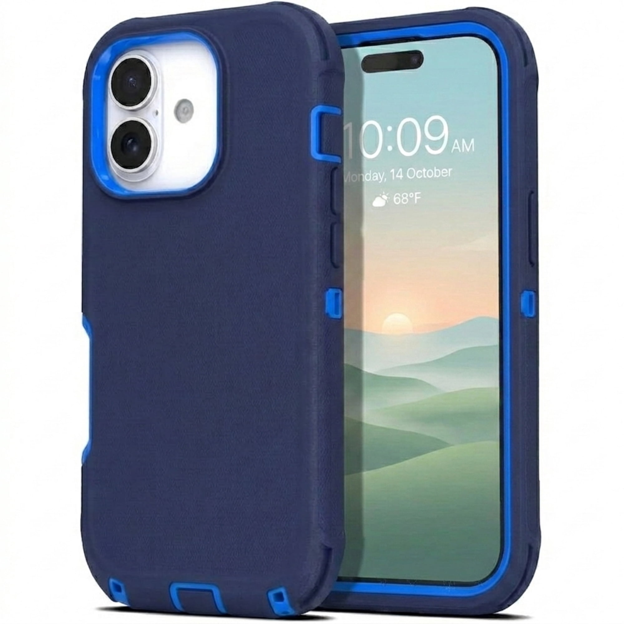iPhone 17 Case Cover 3 Layer Rugged / Heavy Duty / Shockproof 6.1" Navy